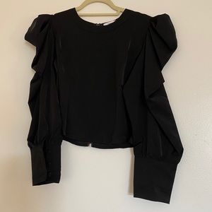 NWT - Nasty Gal Puff Sleeve Top